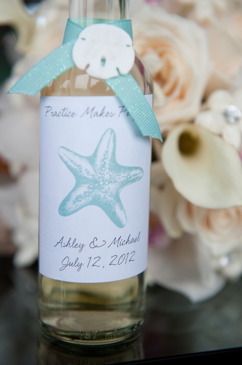 beach koozie, beach wedding favors, favor ideas and beach