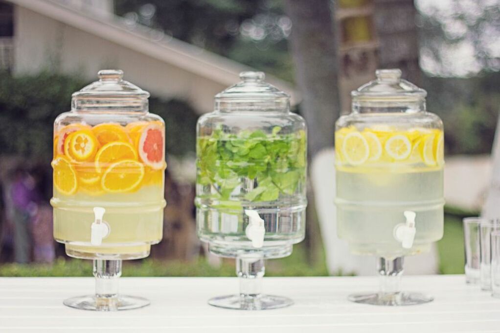 party, juice, wedding party and decor