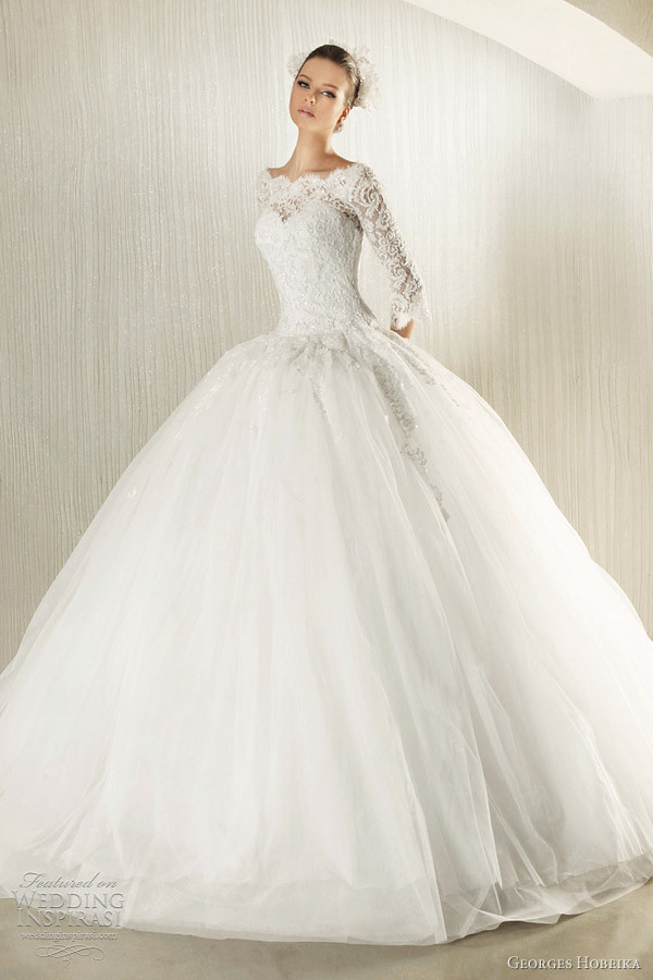 wedding dress and Georges Hobeika
