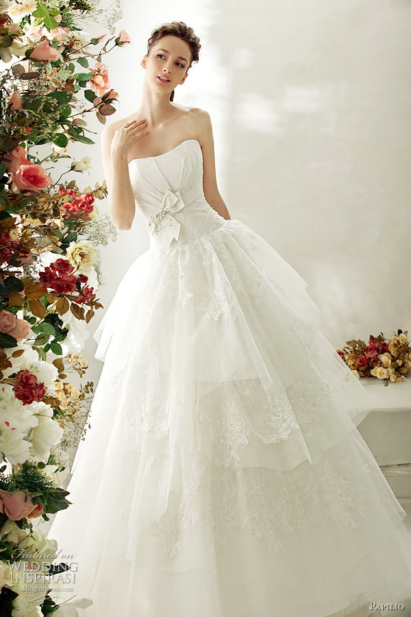 wedding inspiration, papilio and wedding dress