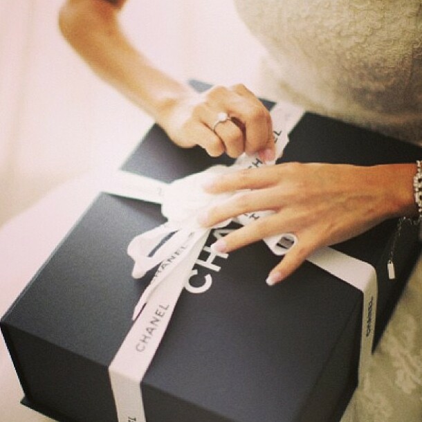 nails, white, box and dress