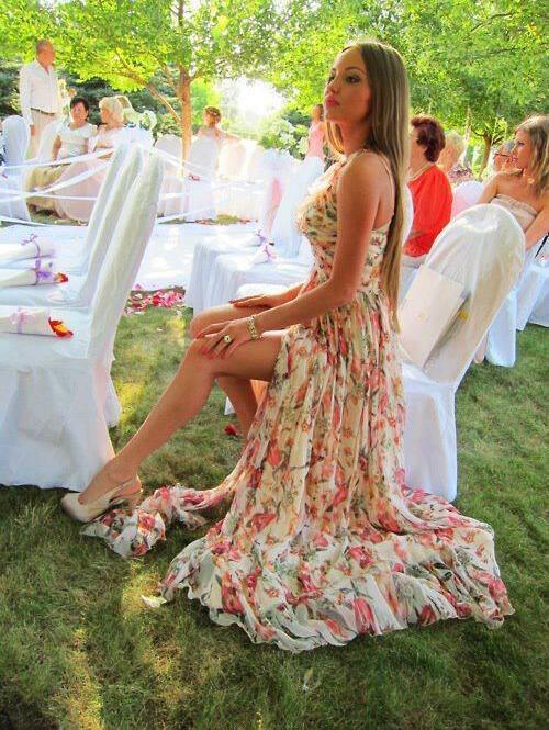 dress, heels, fashion and floral dress
