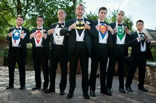 batman, heroes and groom