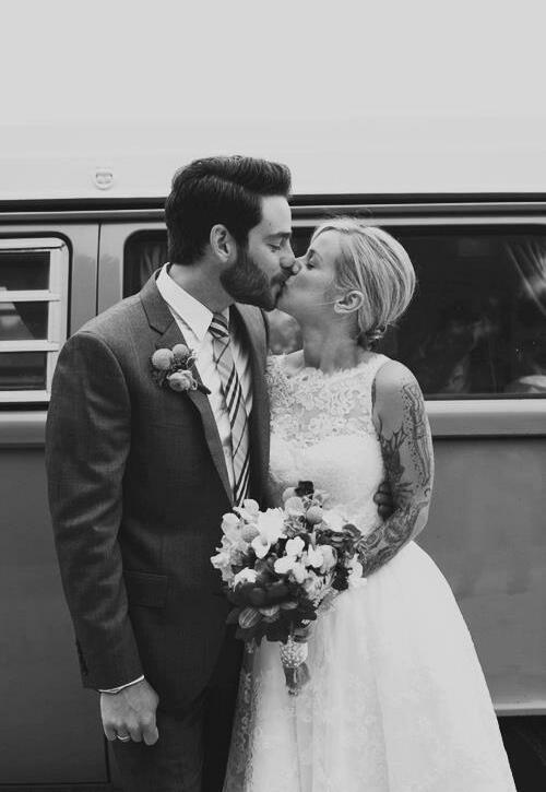 weird, bride, dress and husband