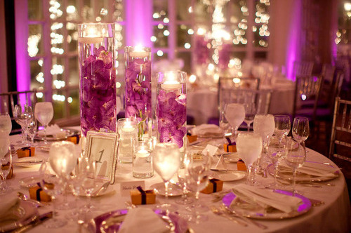 table, pretty and vilet
