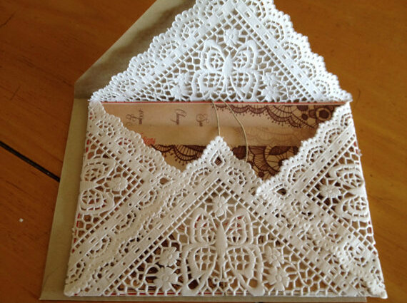 invitations, lace and vintage