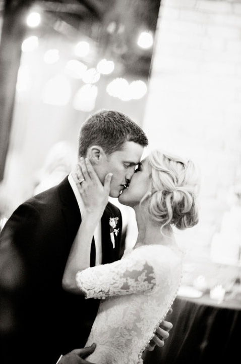 kiss, cuddle, gown and groom