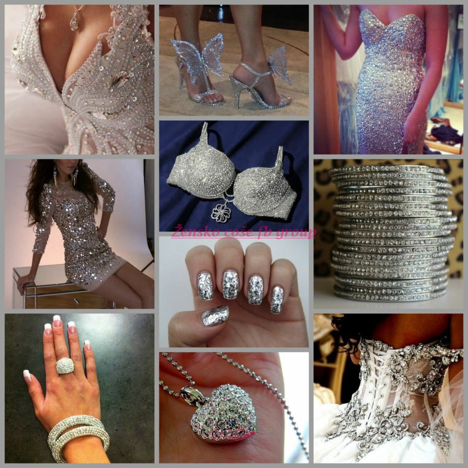 glitters, dress, silver and sequins dress