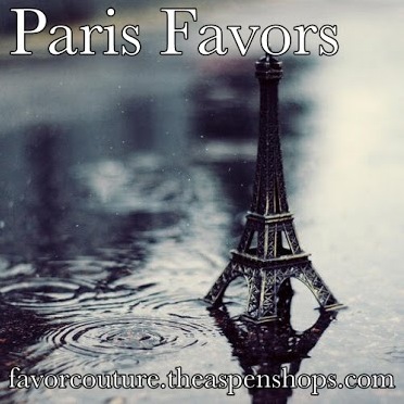 paris, birthday and weddingfavors