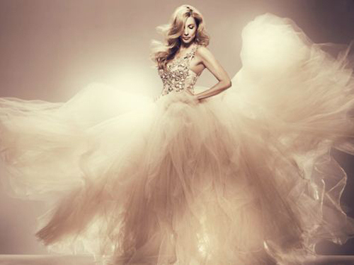 girl, beige and dress