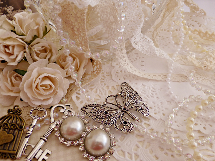 lace, flowers, girl and girly things