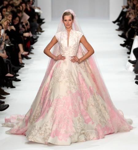 dress, Toni Garrn and ellie saab