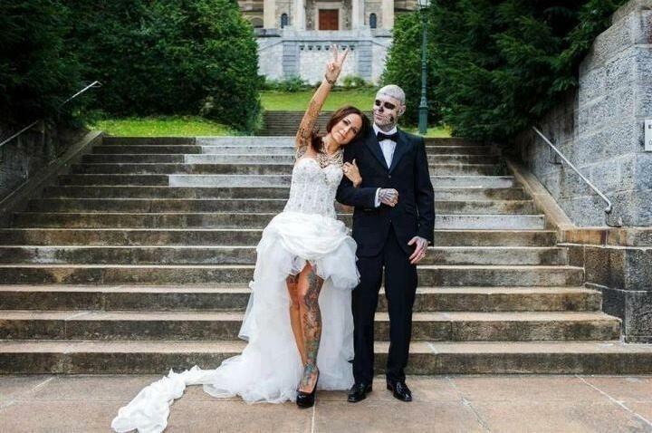 rick genest, zombie boy, black and amour