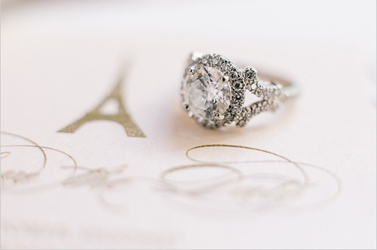 paris wedding, love and diamond