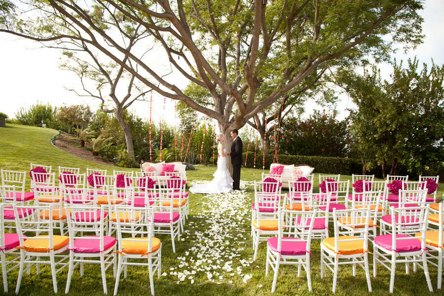 photography, bride, groom and pink