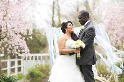 interracial, couple and outdoors