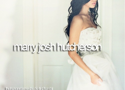 wedding dress, josh hutcherson and Dream