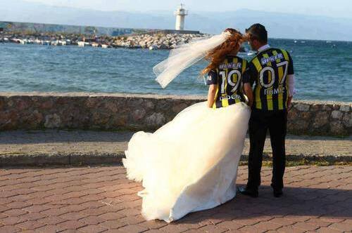 wedding dress and fenerbahce