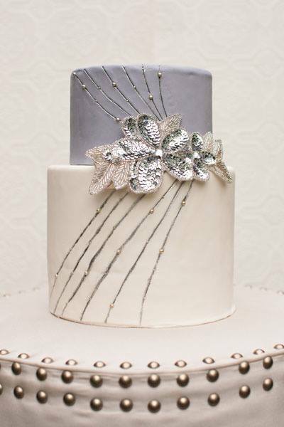 silver, white and flowers