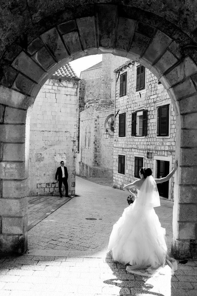 bride, Croatia, dubrovnik and wedding dress