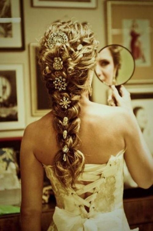 weddig hairdo, wedding hair, blonde hair and braid