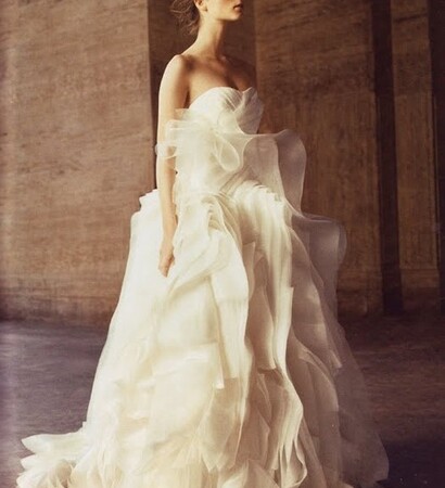 Vera Wang, volume and dress