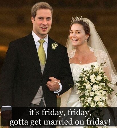 friday, prince william and royal wedding