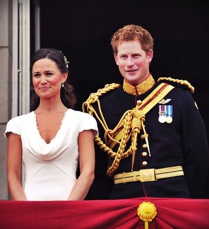 prince harry, pippa middleton and balcony