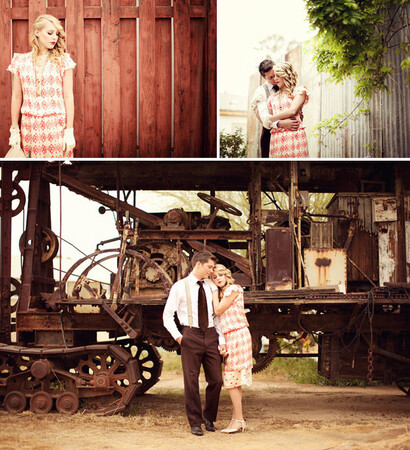 vintage wedding and water for elephants