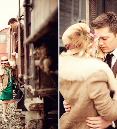vintage wedding and water for elephants