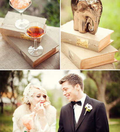 vintage wedding and water for elephants