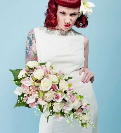 makeup, dress and Pin Up