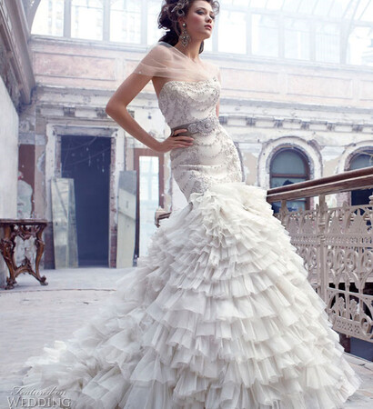 wedding gown, lazaro and wedding dress