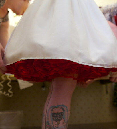 red, dress and delicate