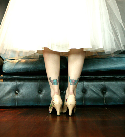 back, dress and tattoo