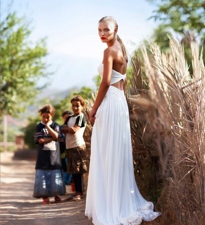 model, fashion and gown