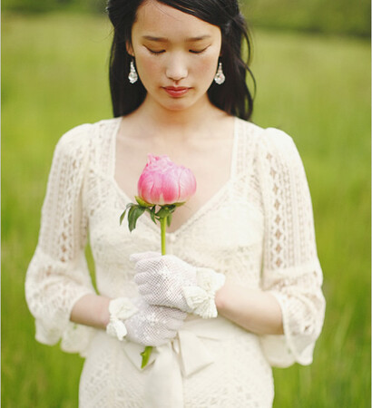 bride, peony and flower