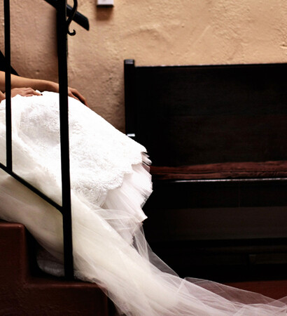 wedding dress, stairs and beautiful