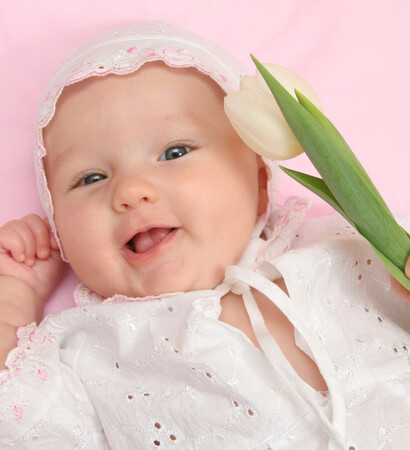 *-*, baby and flower