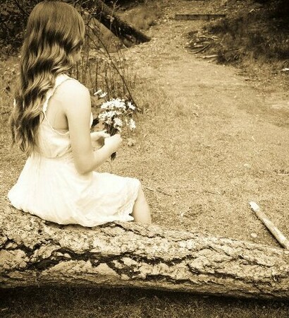 vintage, married and flower