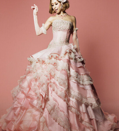 wedding dress, japanese and beni