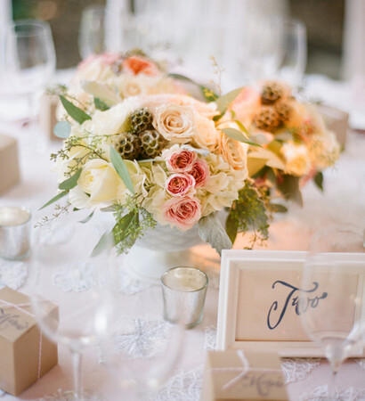 tablescape, table and reception