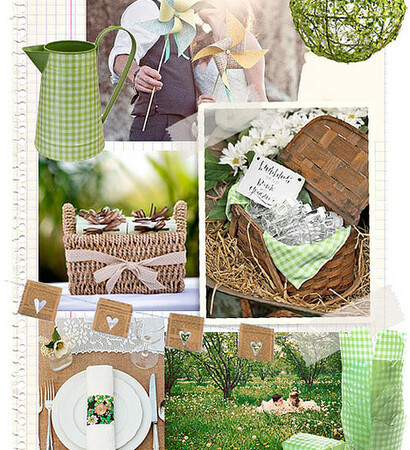 picnic, diy wedding and green