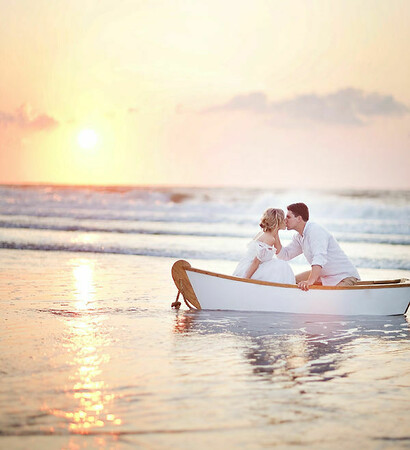 love, kiss and sunset