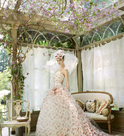 wedding dress, fashion and flowers