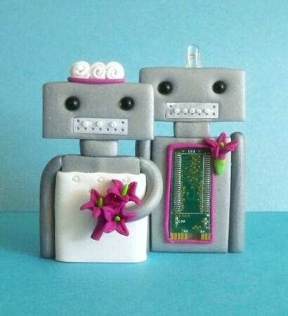 robots, nerdy and cute