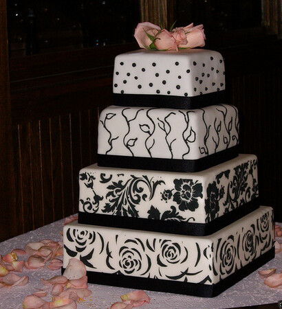 black, cake and royal icing