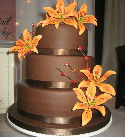 chocolate, tiger and lillies
