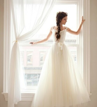 window, braid and curtain