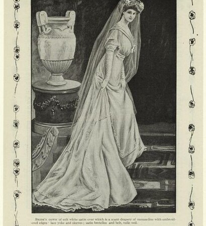 1908, wedding dress and edwardian